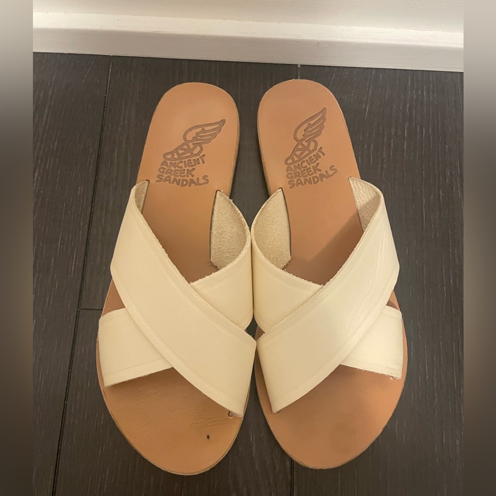 Ancient Greek Sandals size 39 ( US 8) off-white - Picture 3 of 5